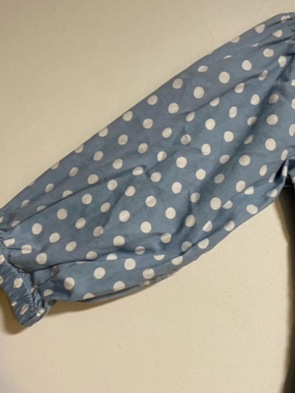 Majorelle Blue Polka Dot Cutout Mini Dress – Size S